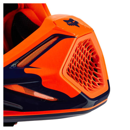 Kask motocyklowy Fox V3 Revise Navy/Orange MIPS ECE 22.06