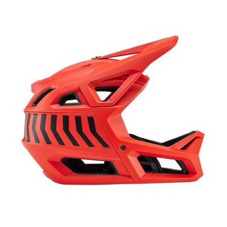 Kask Rowerowy Fox Junior Proframe Nace Orange Flame dziecięcy full face