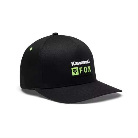 Czapka z daszkiem FOX Kawasaki Flexfit Black 