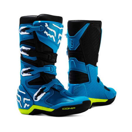 Dziecięce Buty Fox Junior Comp Blue/Yellow enduro na crossa