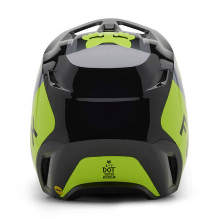 Kask FOX Junior V1 Lean Grey/Yellow 