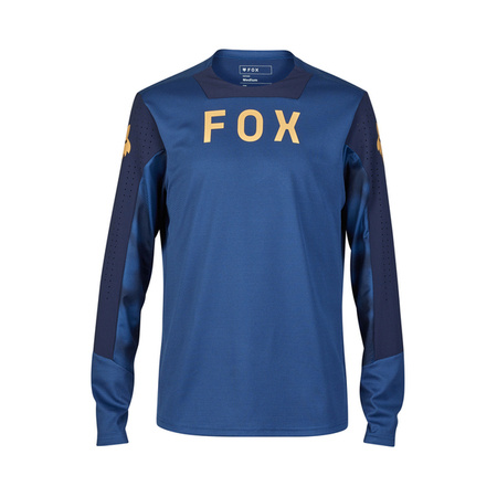 Koszulka Rowerowa Z Długim Rękawem FOX Defend Taunt Indigo