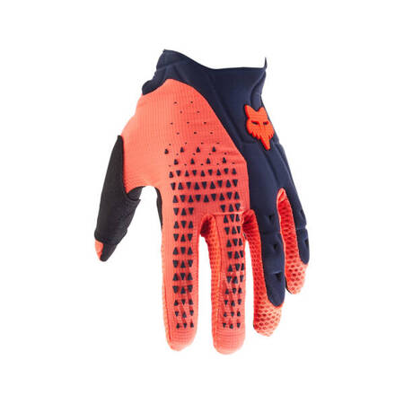 Rękawiczki na rower motocykl Fox Pawtector Navy/Orange